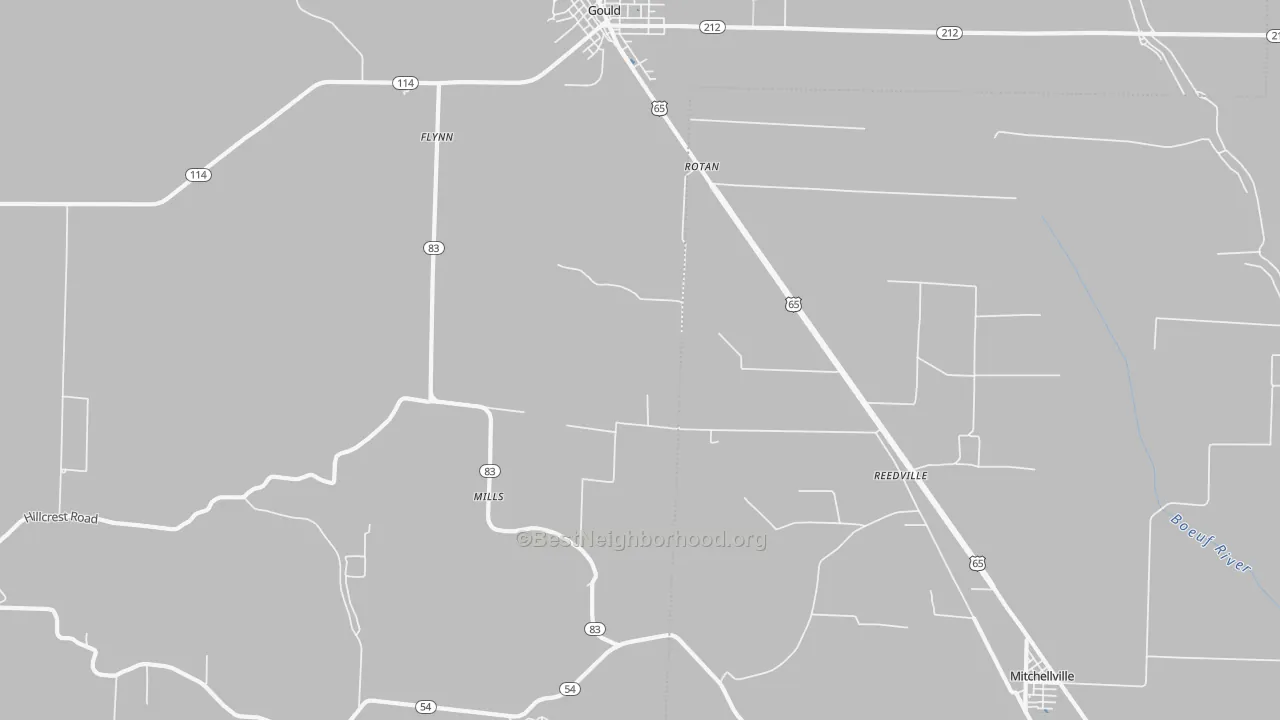 Transit Grade map of Reedville, AR