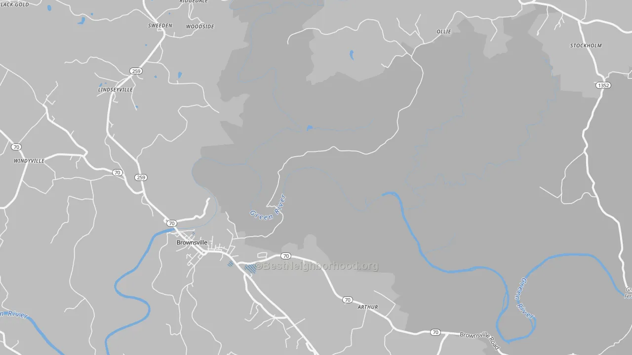 Transit Grade map of Reedyville, KY