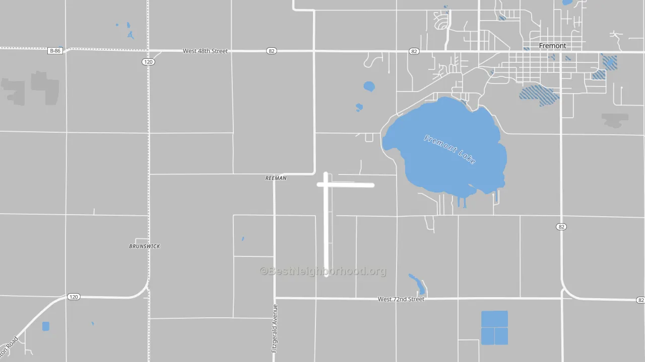 Transit Grade map of Reeman, MI