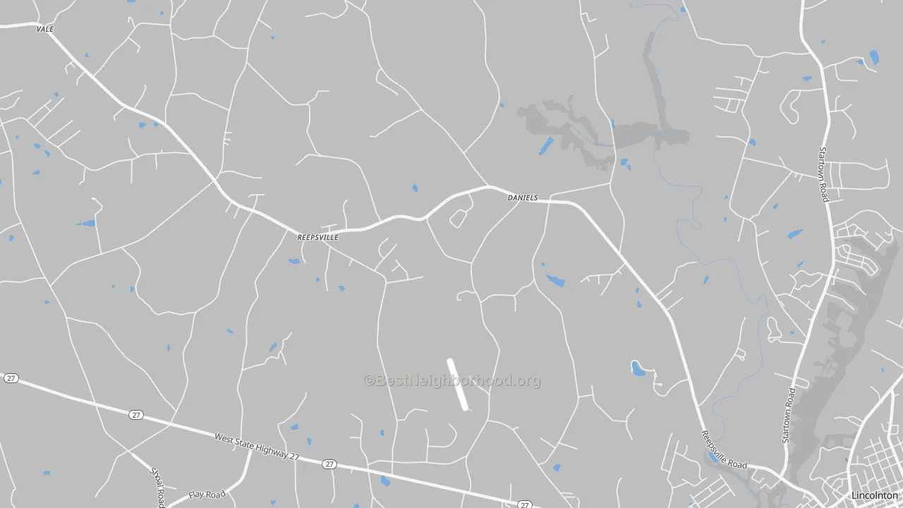 Transit Grade map of Reepsville, NC