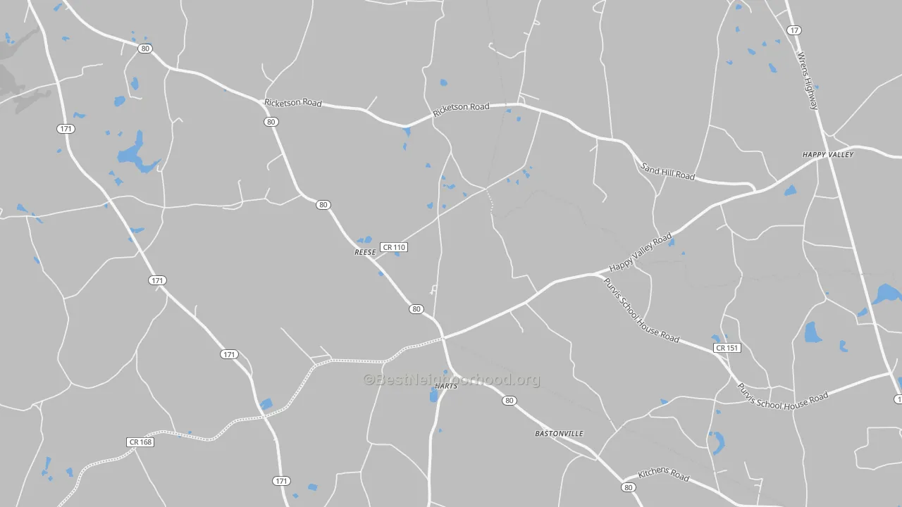 Transit Grade map of Reese, GA