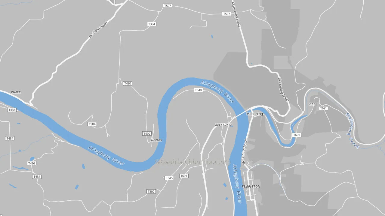 Transit Grade map of Reesedale, PA