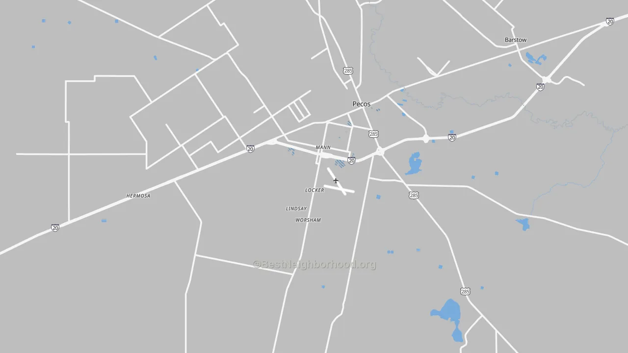 Transit Grade map of Reeves County, TX