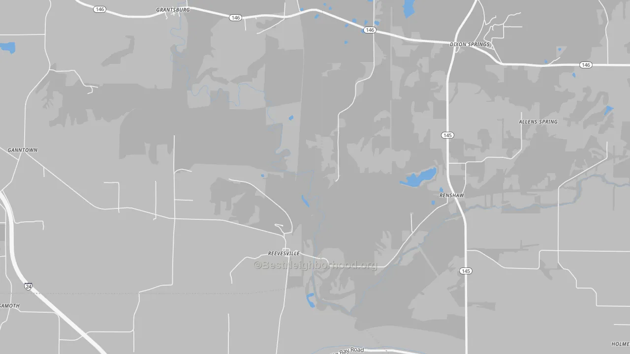 Transit Grade map of Reevesville, IL