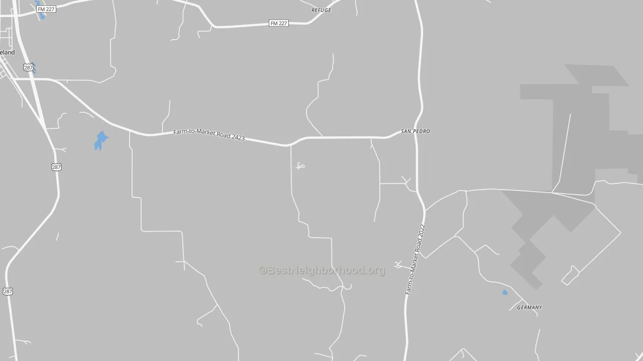 Transit Grade map of Refuge, TX