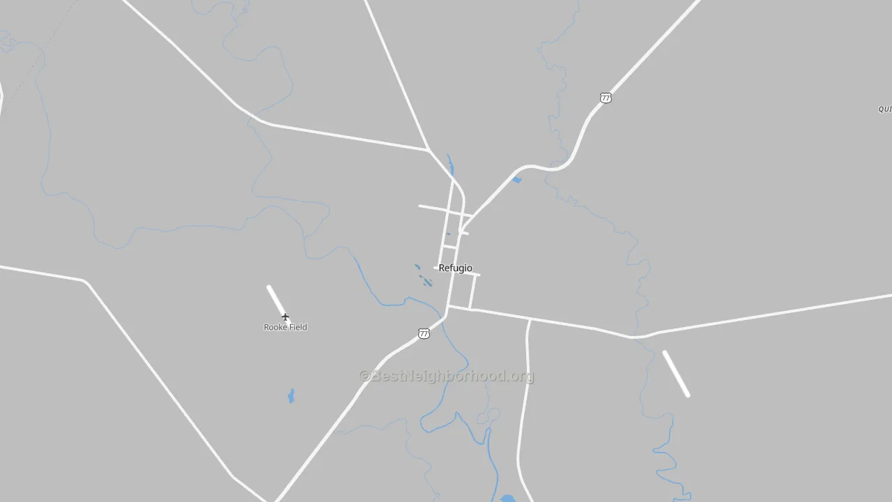 Transit Grade map of Refugio, TX