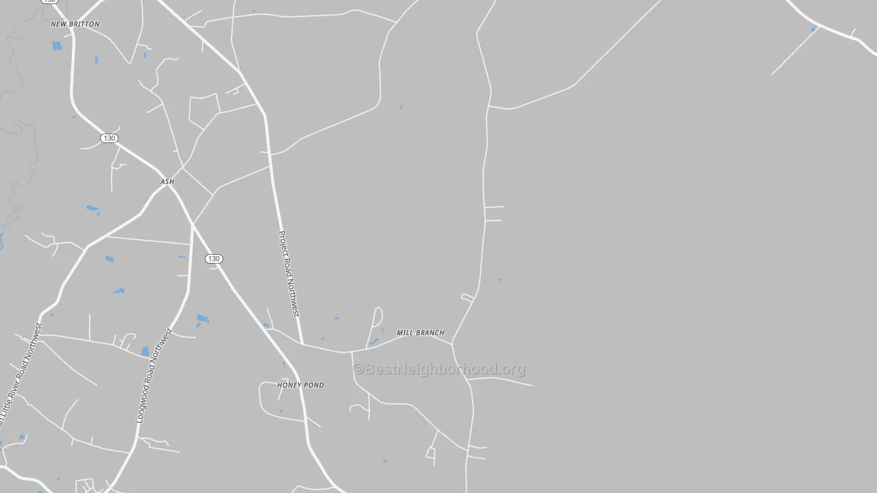 Transit Grade map of Regan, NC