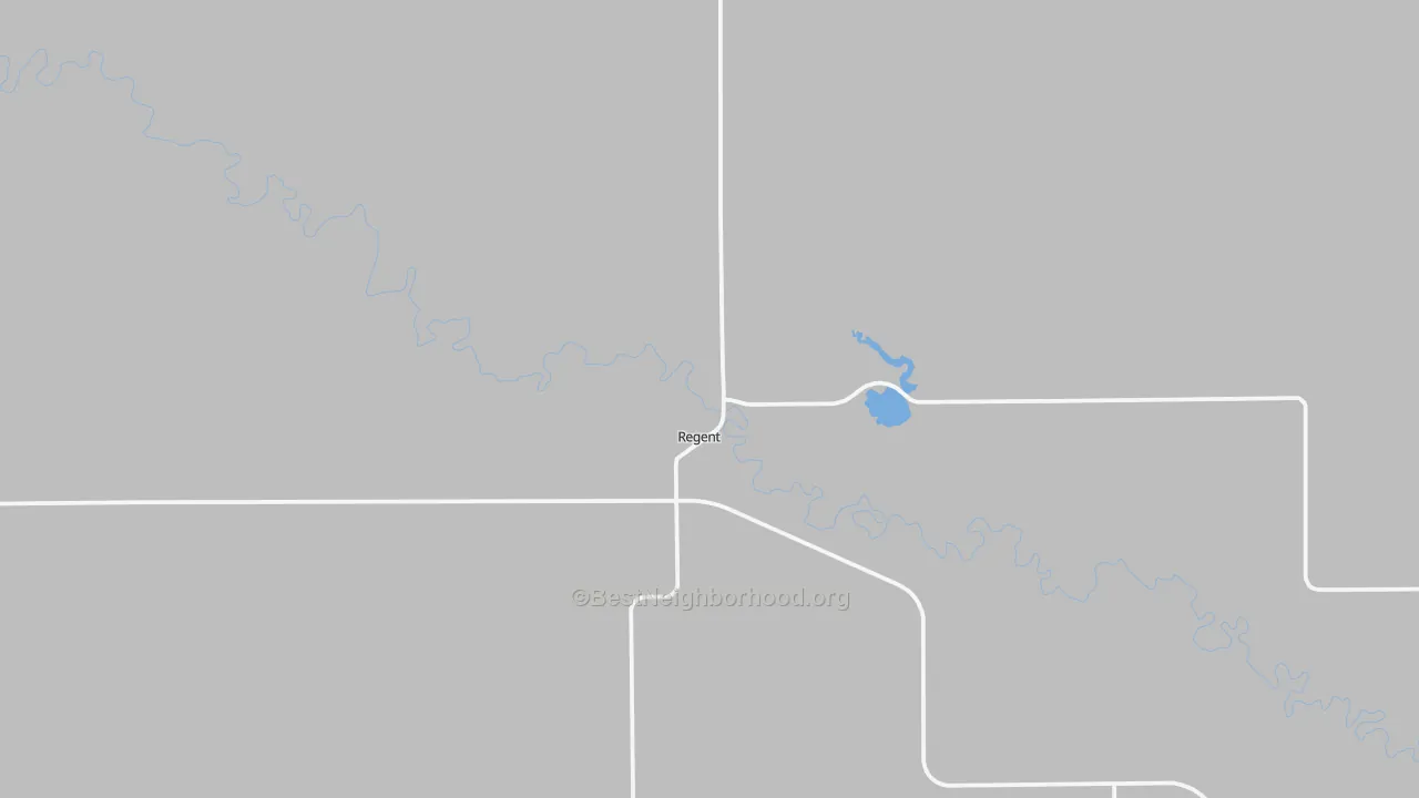 Transit Grade map of Regent, ND