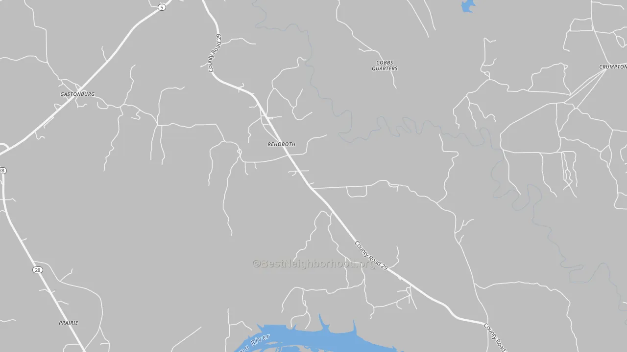 Transit Grade map of Rehoboth, AL