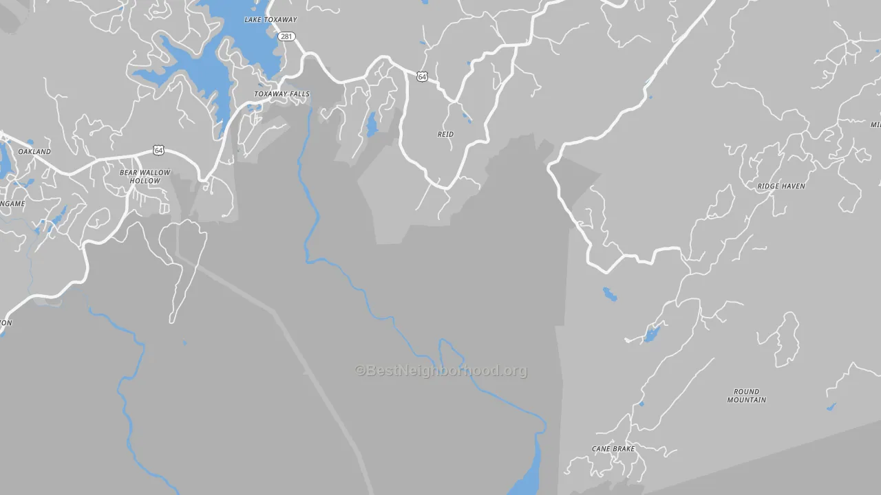 Transit Grade map of Reid, NC