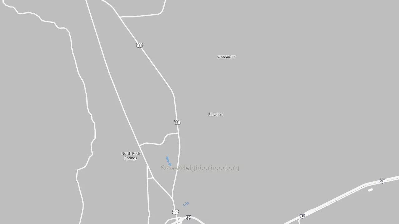 Transit Grade map of Reliance, WY
