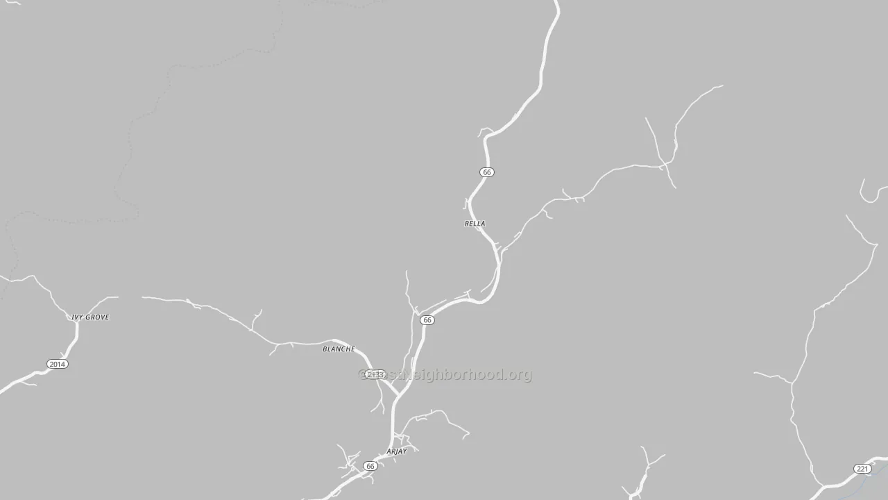 Transit Grade map of Rella, KY