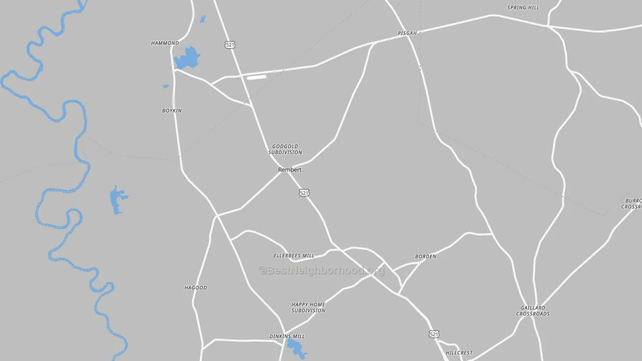 Transit Grade map of Rembert, SC
