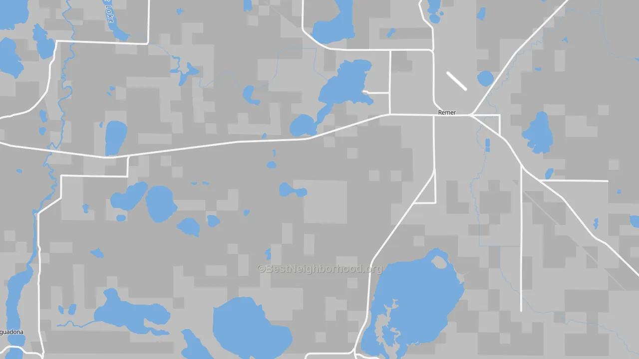 Transit Grade map of Remer, MN