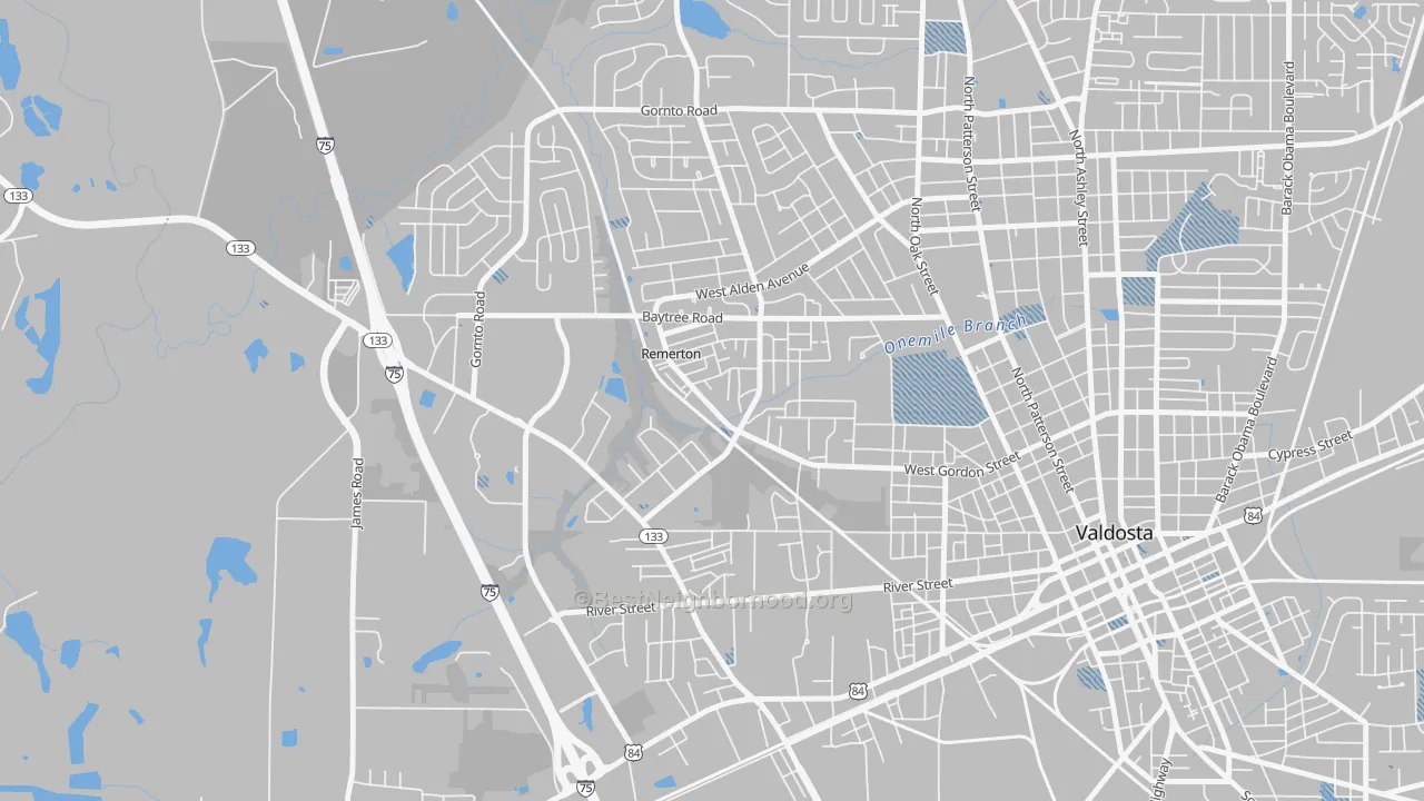Transit Grade map of Remerton, GA