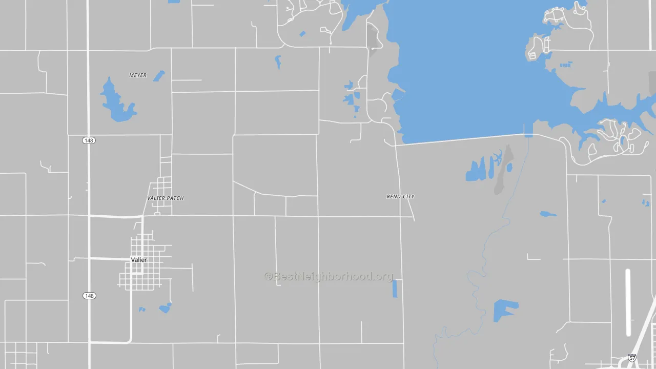 Transit Grade map of Rend City, IL