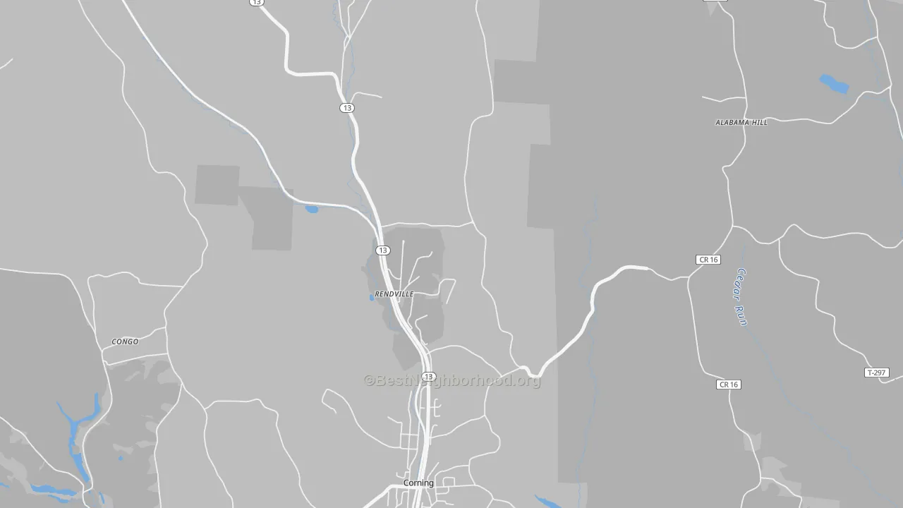 Transit Grade map of Rendville, OH