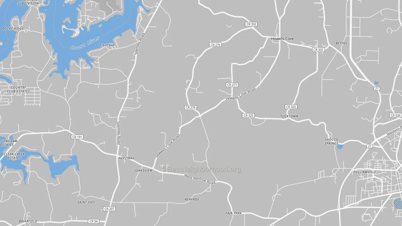 Transit Grade map of Renfroe, AL