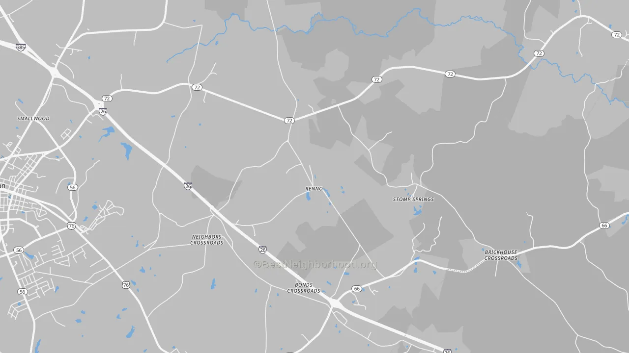 Transit Grade map of Renno, SC