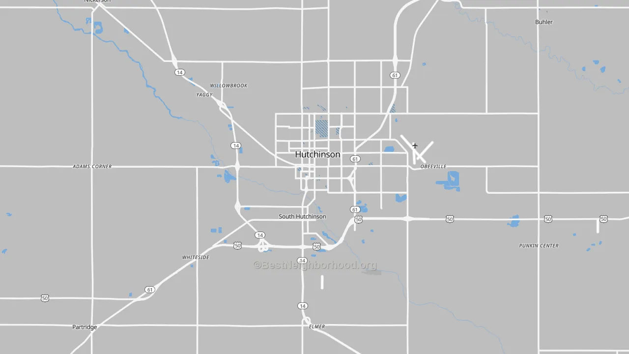 Transit Grade map of Reno County, KS