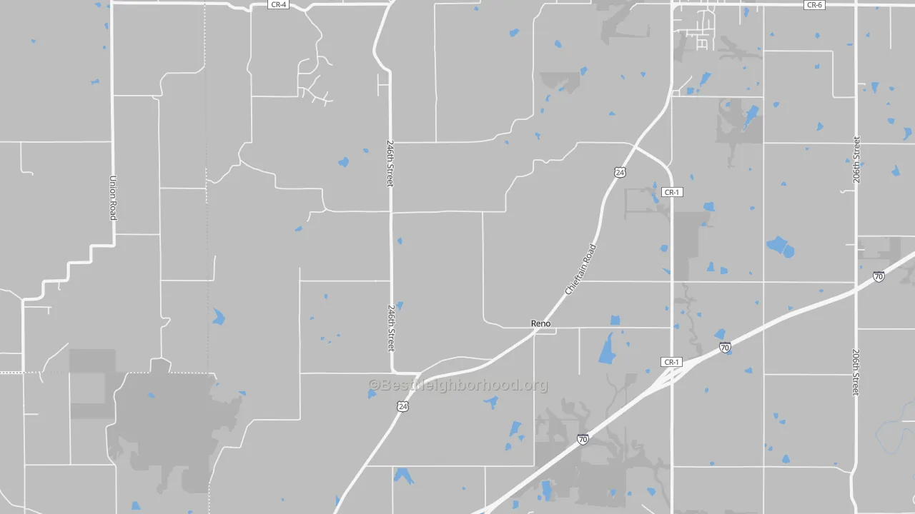 Transit Grade map of Reno, KS