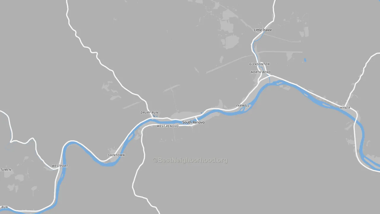 Transit Grade map of Renovo, PA