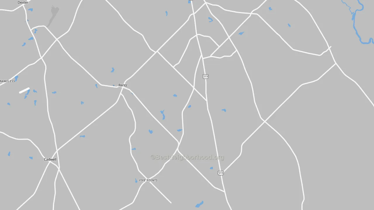 Transit Grade map of Rentz, GA