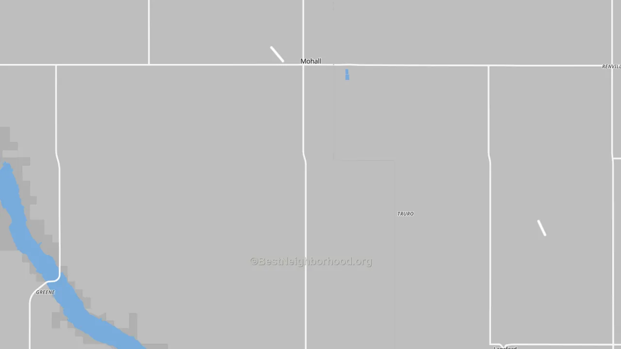 Transit Grade map of Renville County, ND