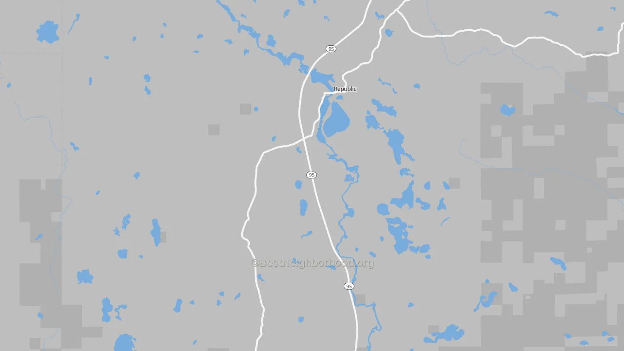 Transit Grade map of Republic, MI