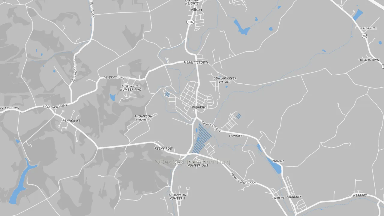 Transit Grade map of Republic, PA