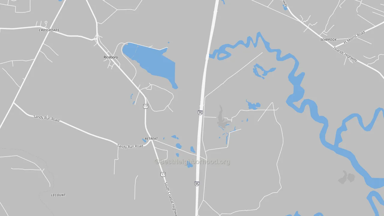 Transit Grade map of Retreat, GA