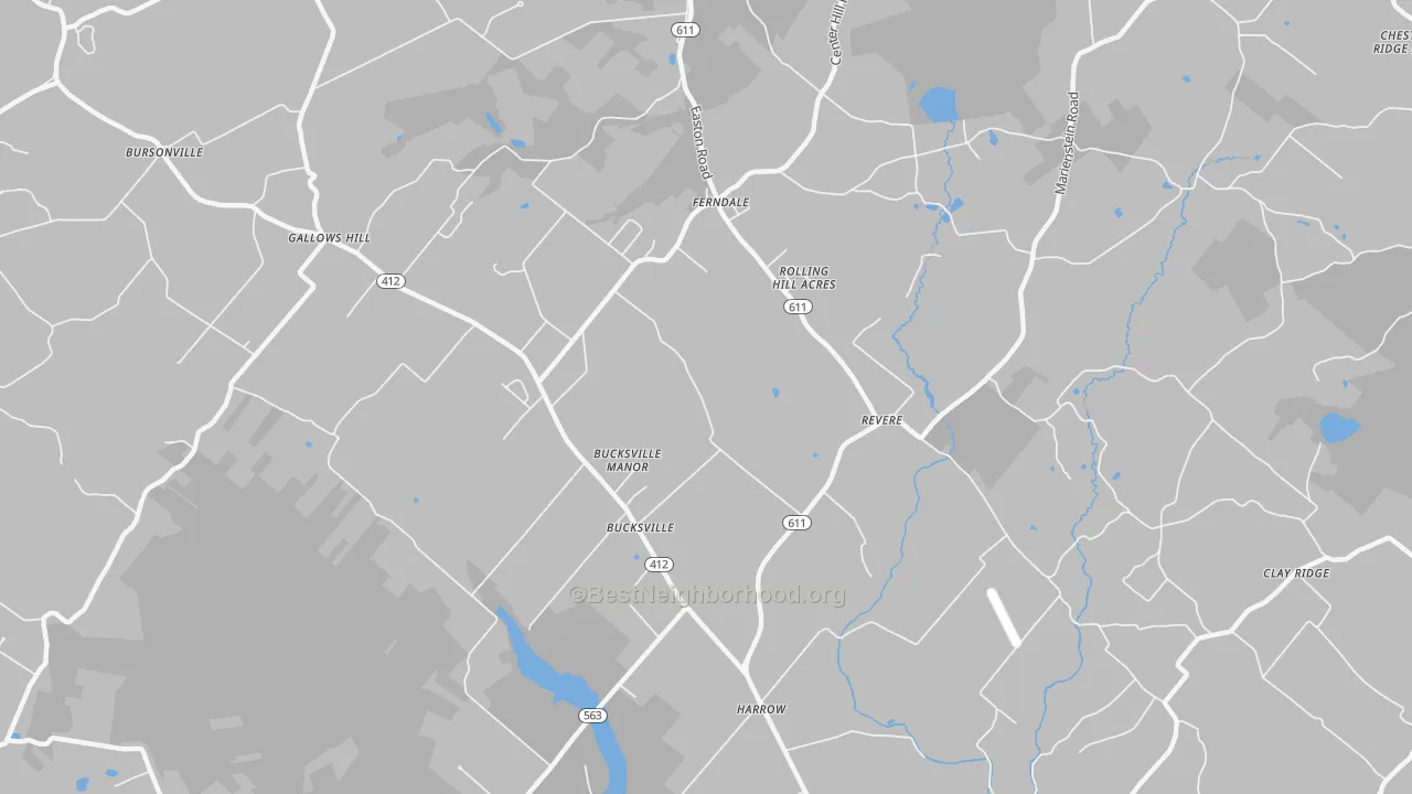 Transit Grade map of Revere, PA