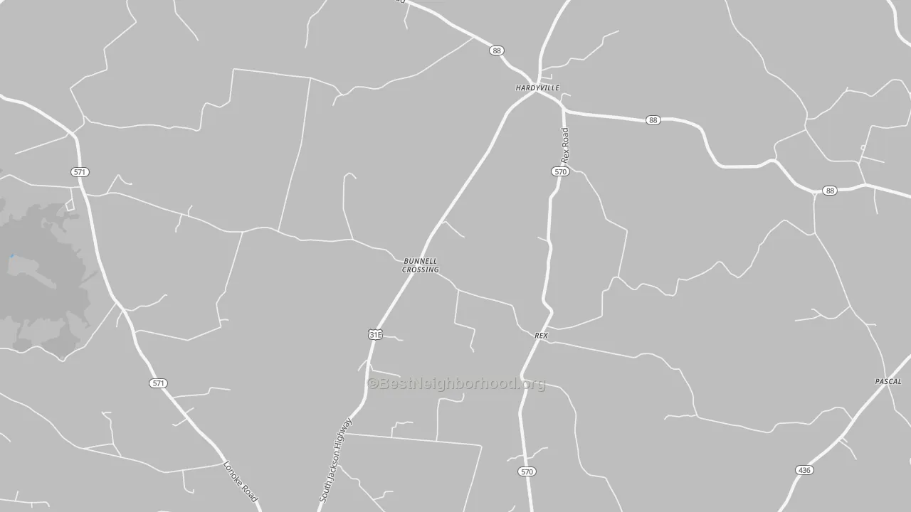 Transit Grade map of Rex, KY