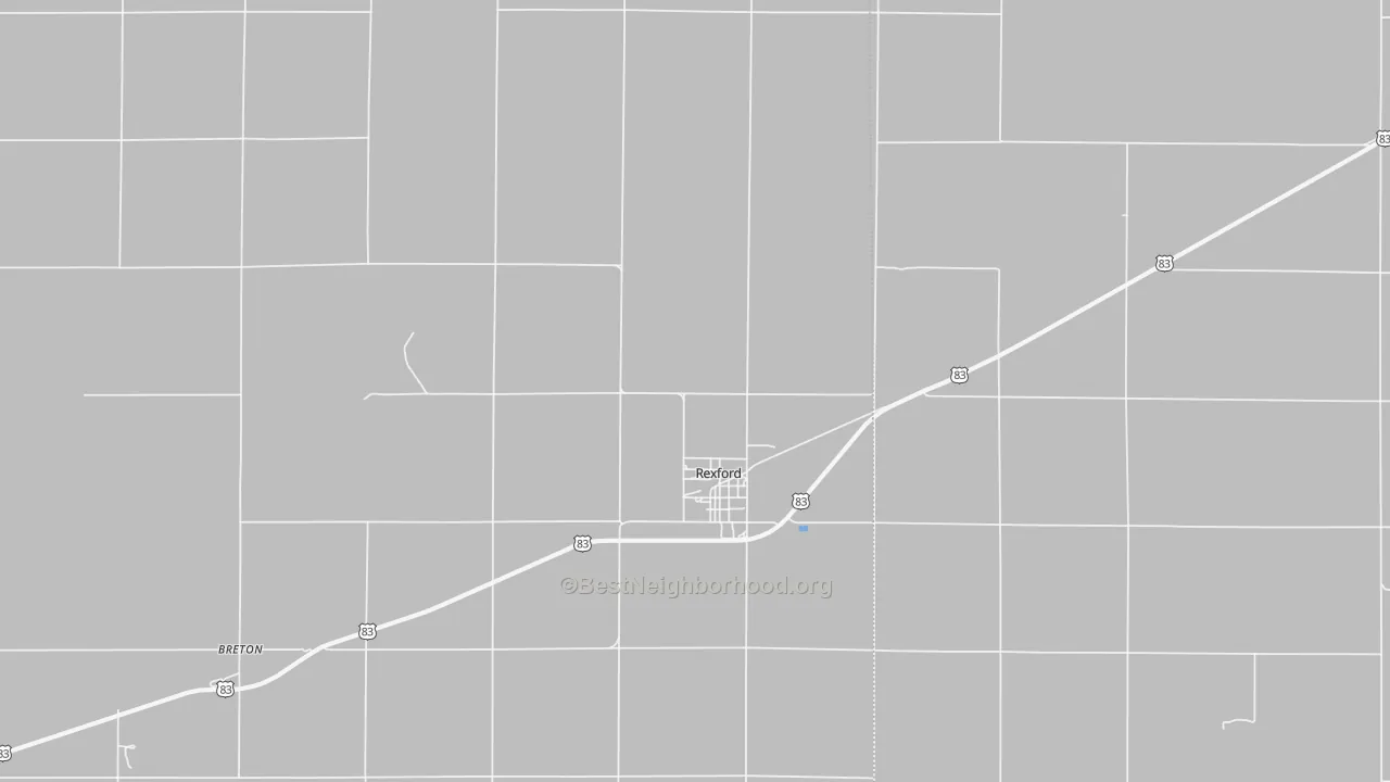 Transit Grade map of Rexford, KS