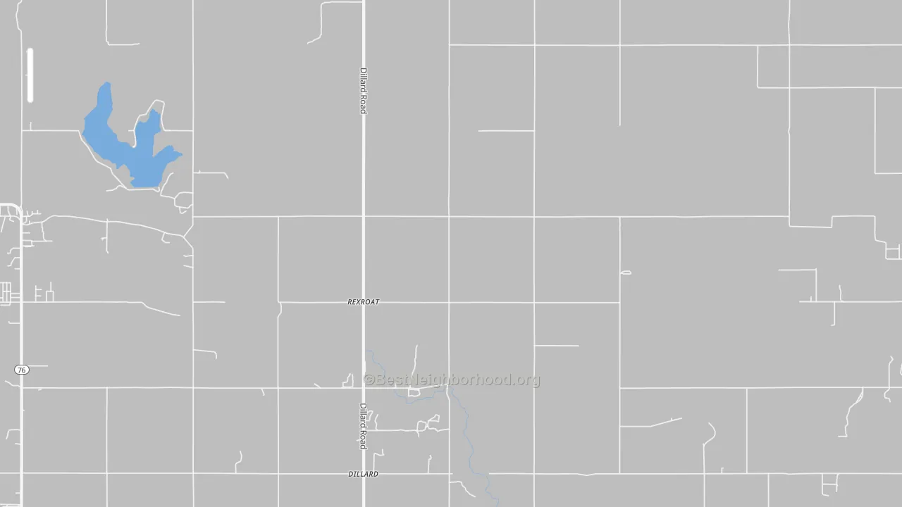 Transit Grade map of Rexroat, OK