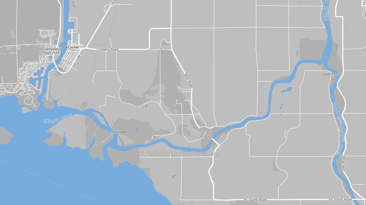 Transit Grade map of Rexville, WA