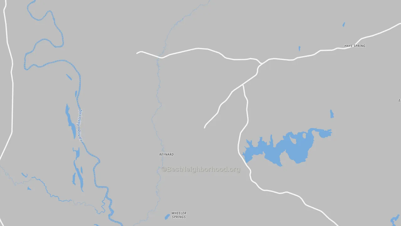 Transit Grade map of Reynard, TX