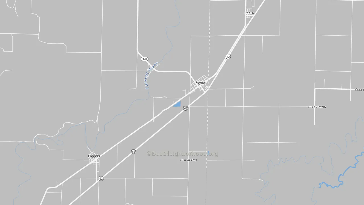 Transit Grade map of Reyno, AR