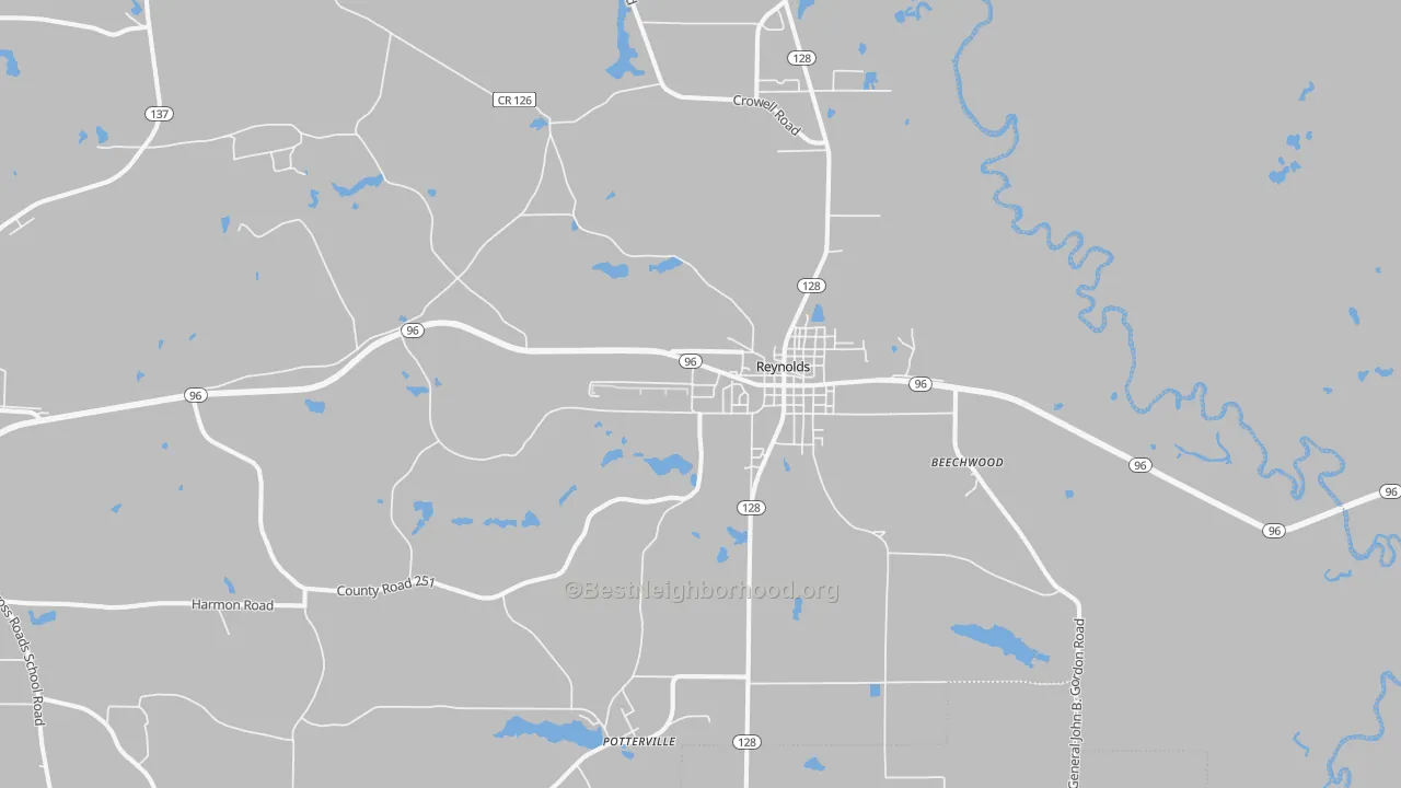 Transit Grade map of Reynolds, GA