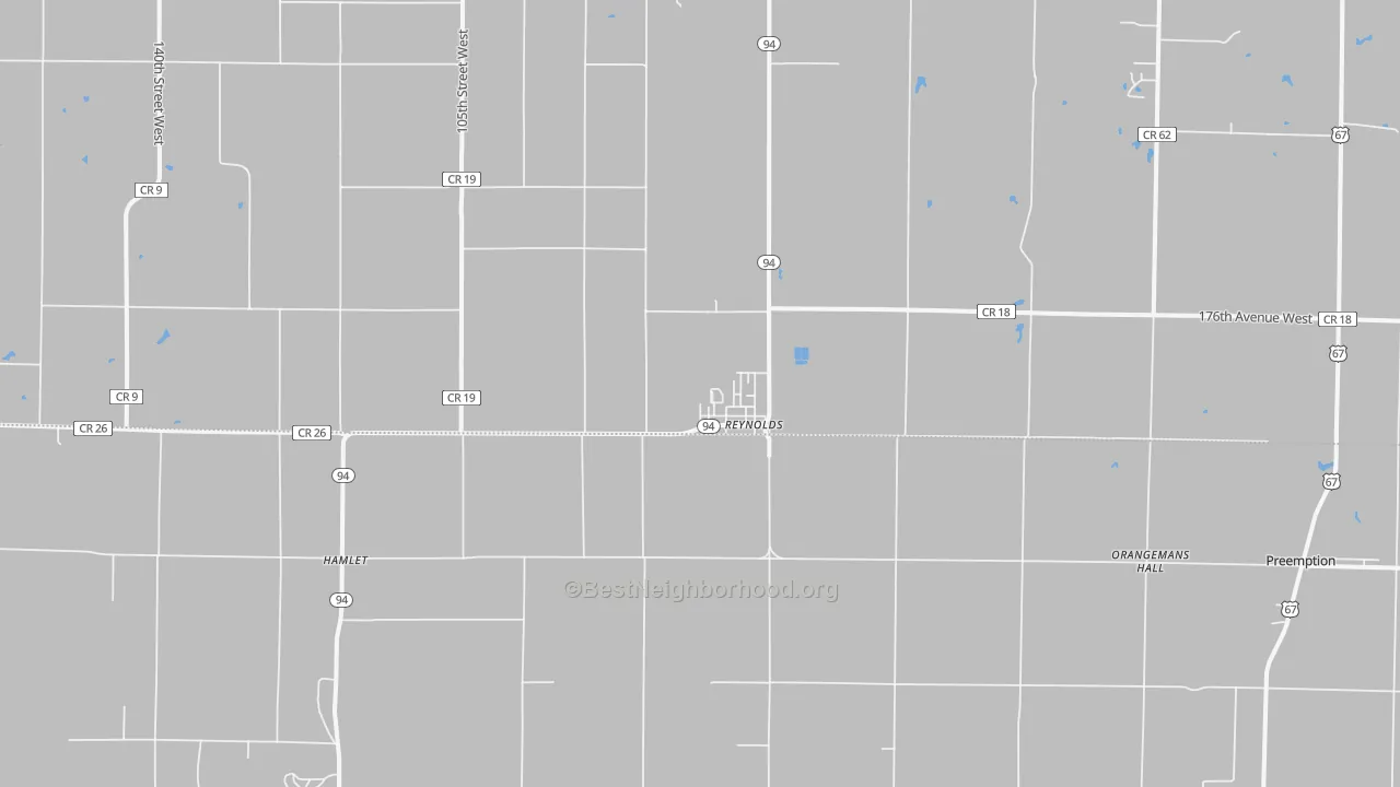 Transit Grade map of Reynolds, IL