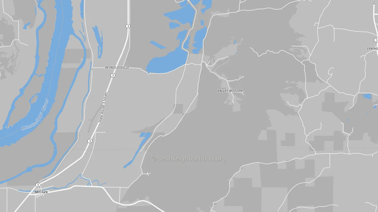 Transit Grade map of Reynoldsville, IL