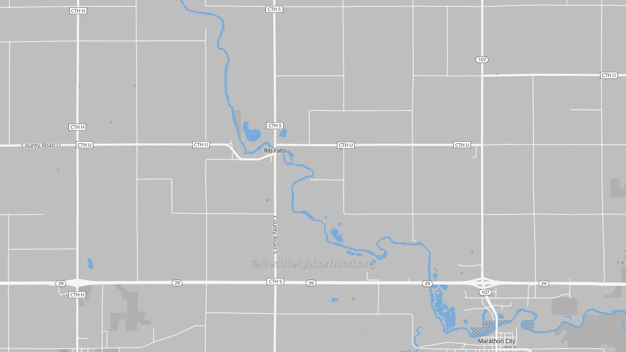 Transit Grade map of Rib Falls, WI