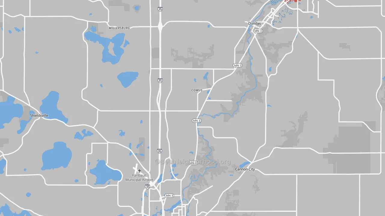 Transit Grade map of Rice County, MN