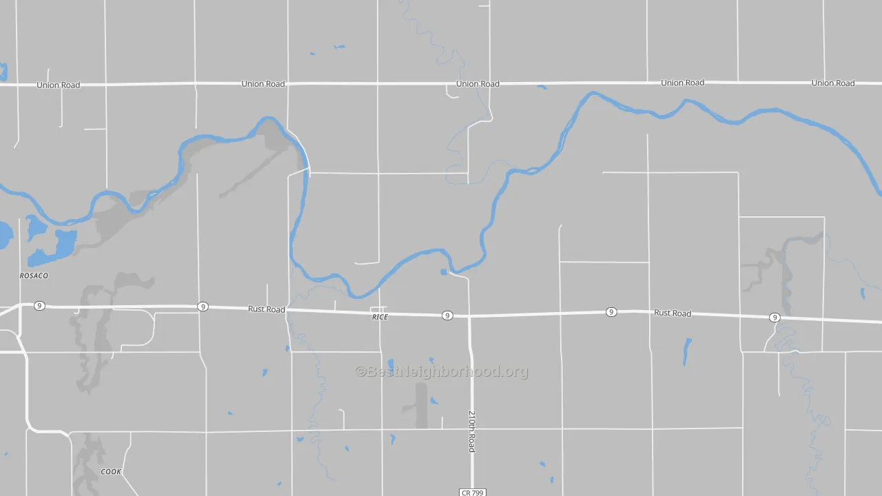 Transit Grade map of Rice, KS
