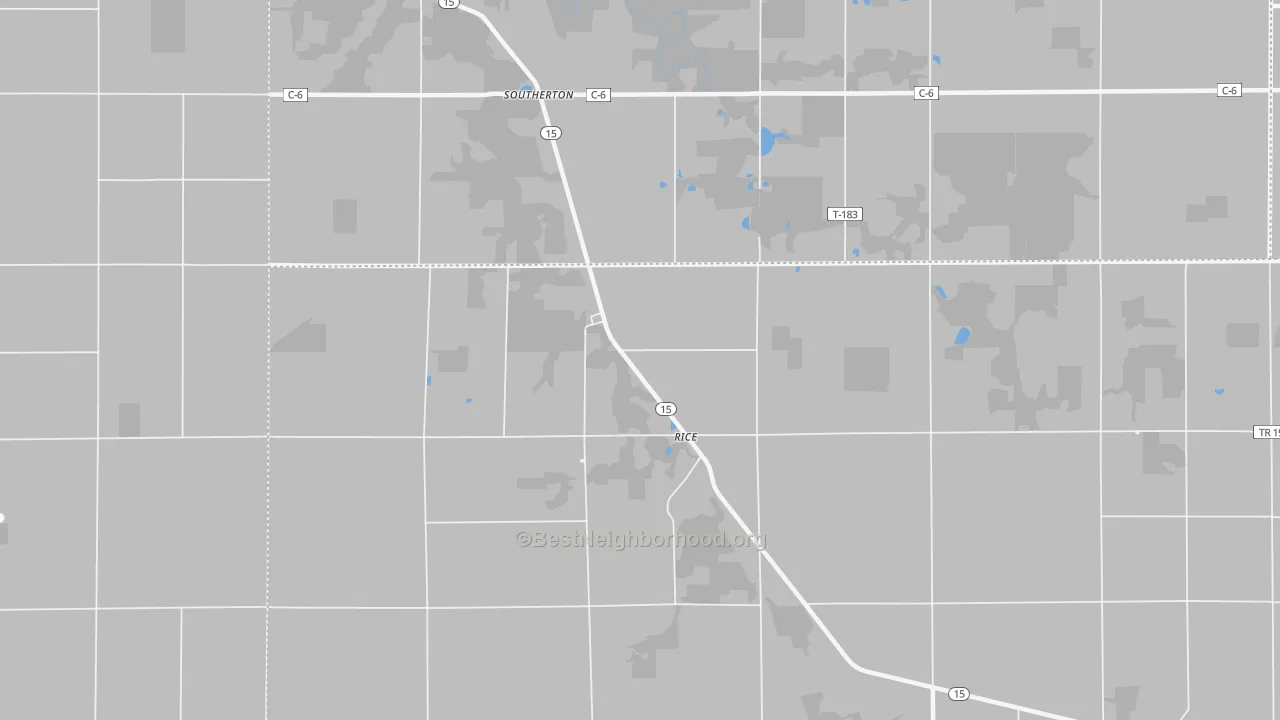 Transit Grade map of Rice, OH