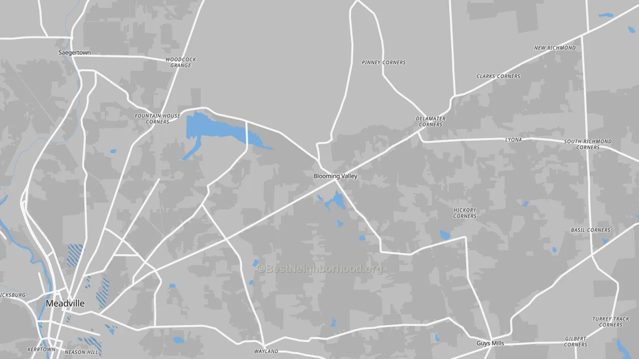 Transit Grade map of Riceville, PA