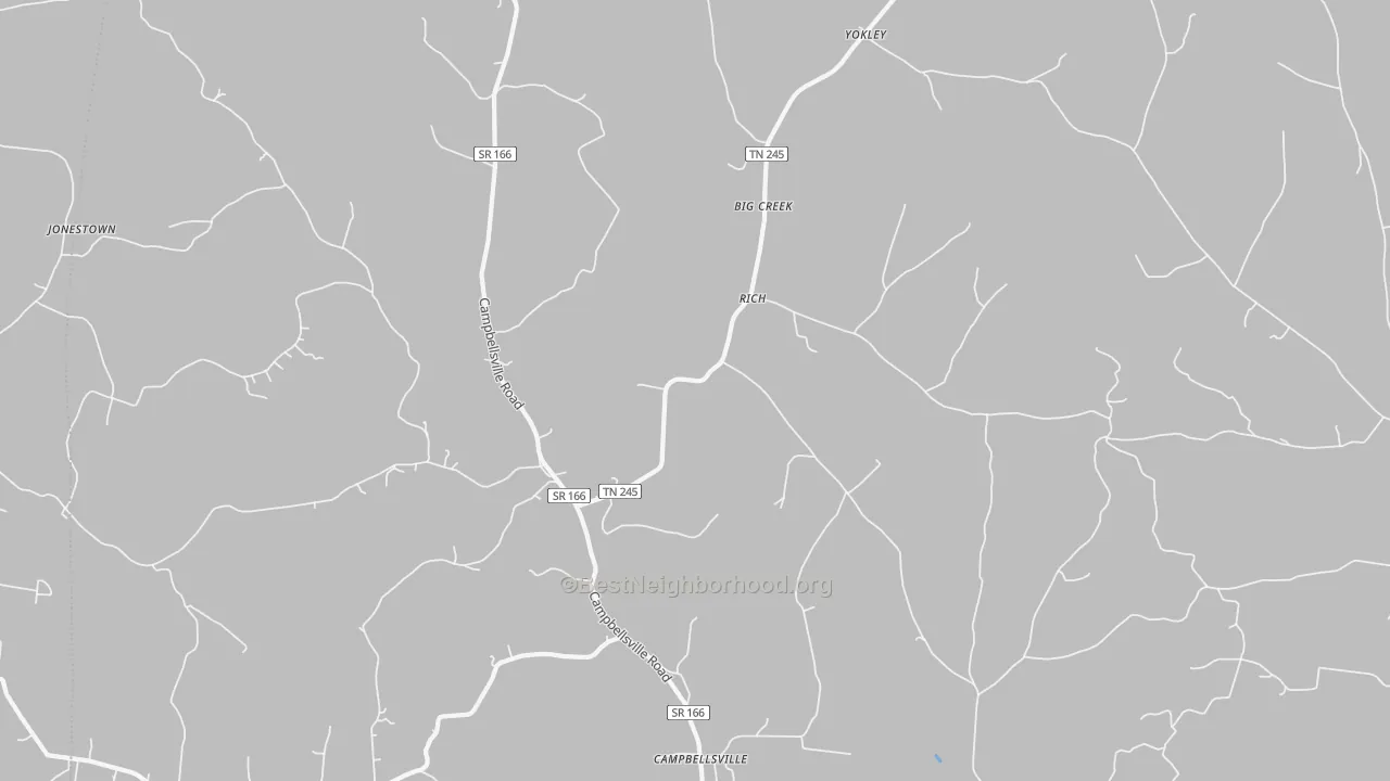 Transit Grade map of Rich, TN