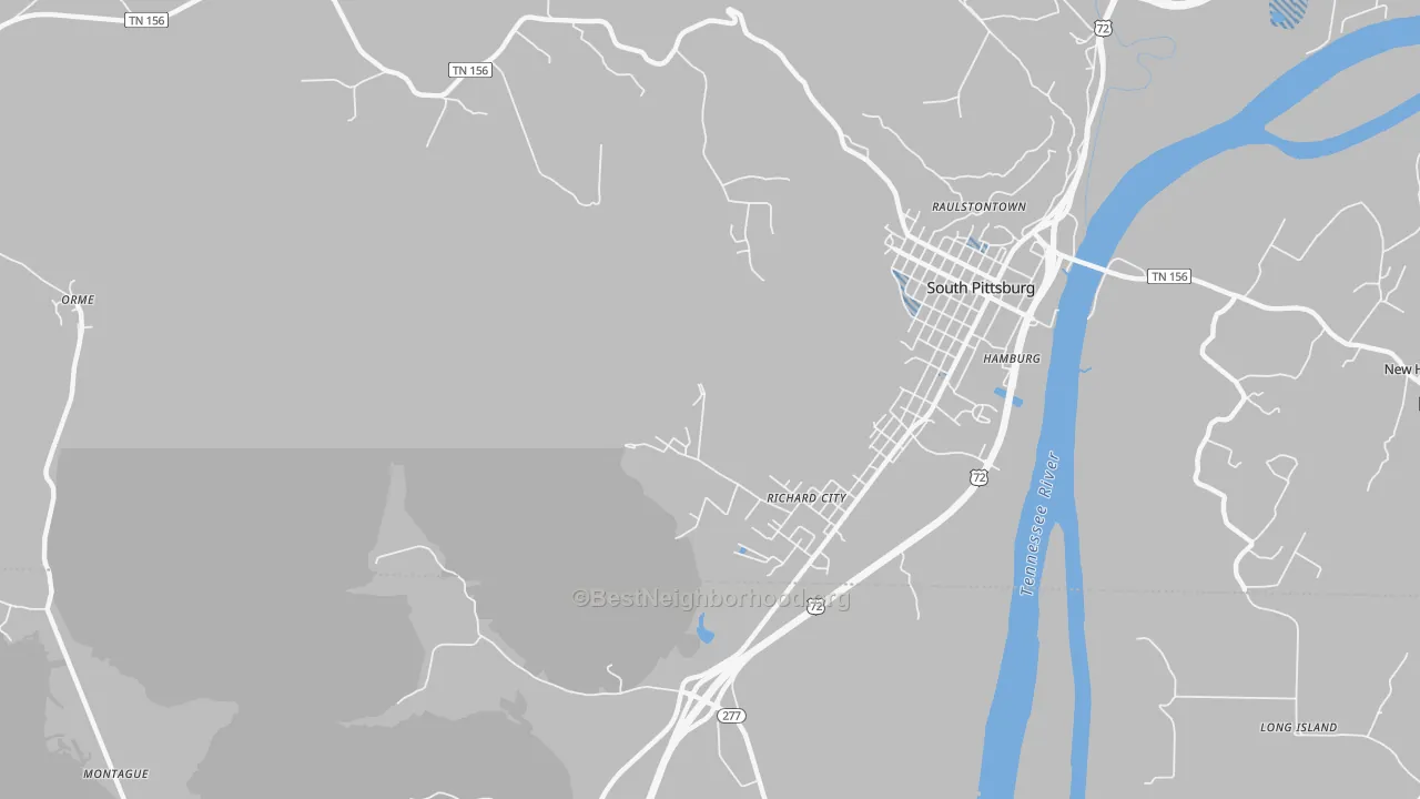 Transit Grade map of Richard City, TN