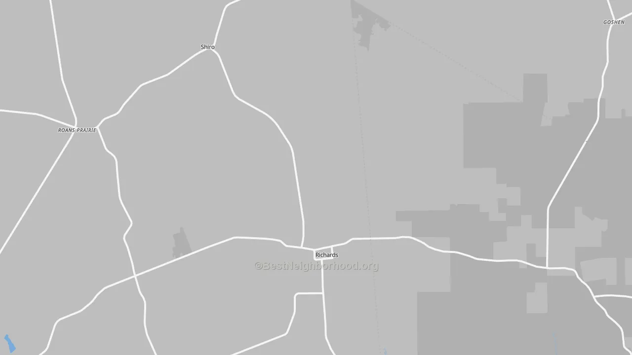 Transit Grade map of Richards, TX