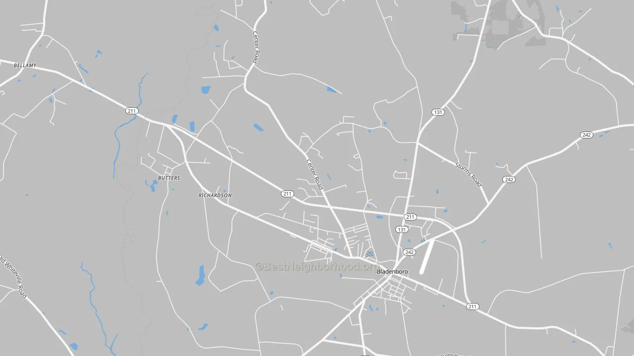 Transit Grade map of Richardson, NC